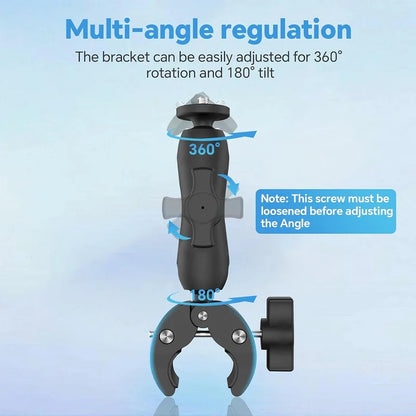 Starlink Mini Special Mounting Parts 1/4 Screw Adapter X Round Tube Adjustable Clamp Bracket for RV/Yacht/Camper/Guardrails