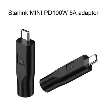 Starlink Mini Ethernet DC Power Cable with USB C to DC Adapter Compatible with 100W PD 20V Protocol Power Supply Charging Cord